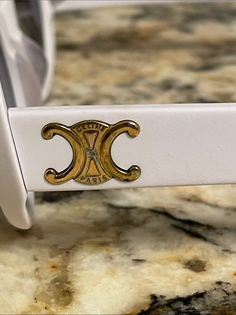 Celine White Oval Sunglasses - Picture 3 of 13